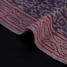 Bagh Hand Block Print Pure Handwoven Merino Wool Natural Dyed Fabric 15