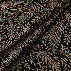 Black - ajrakh hand block print natural dyed modal silk