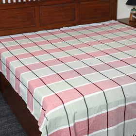 Multicolor - pure handloom double cotton bed sheet (93 x 90