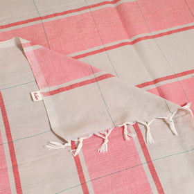 Handloom Cotton Single Bedsheet (90 x 60 in) 230