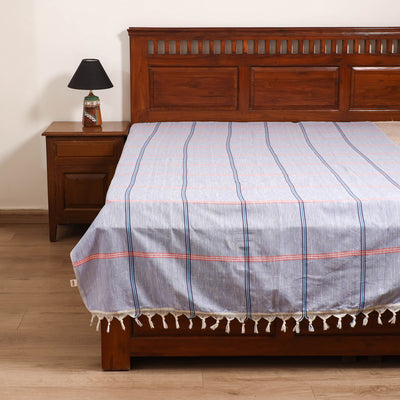 Handloom Cotton Single Bedsheet (90 x 60 in) 231