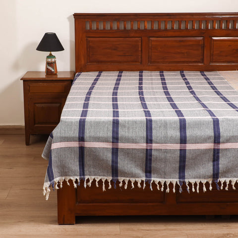 Handloom Cotton Single Bedsheet (90 x 60 in) 232