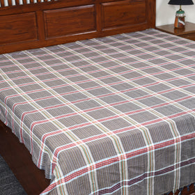  Brown Pure Handloom Double Cotton Bed Sheet