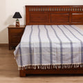 Handloom Cotton Single Bedsheet (90 x 60 in) 233