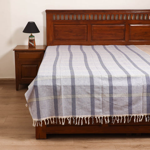 Handloom Cotton Single Bedsheet (90 x 60 in) 233