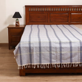 Handloom Cotton Single Bedsheet (90 x 60 in) 233
