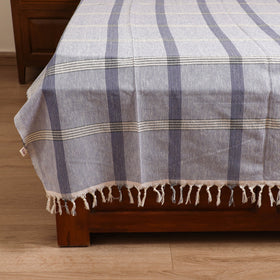 Handloom Cotton Single Bedsheet (90 x 60 in) 233