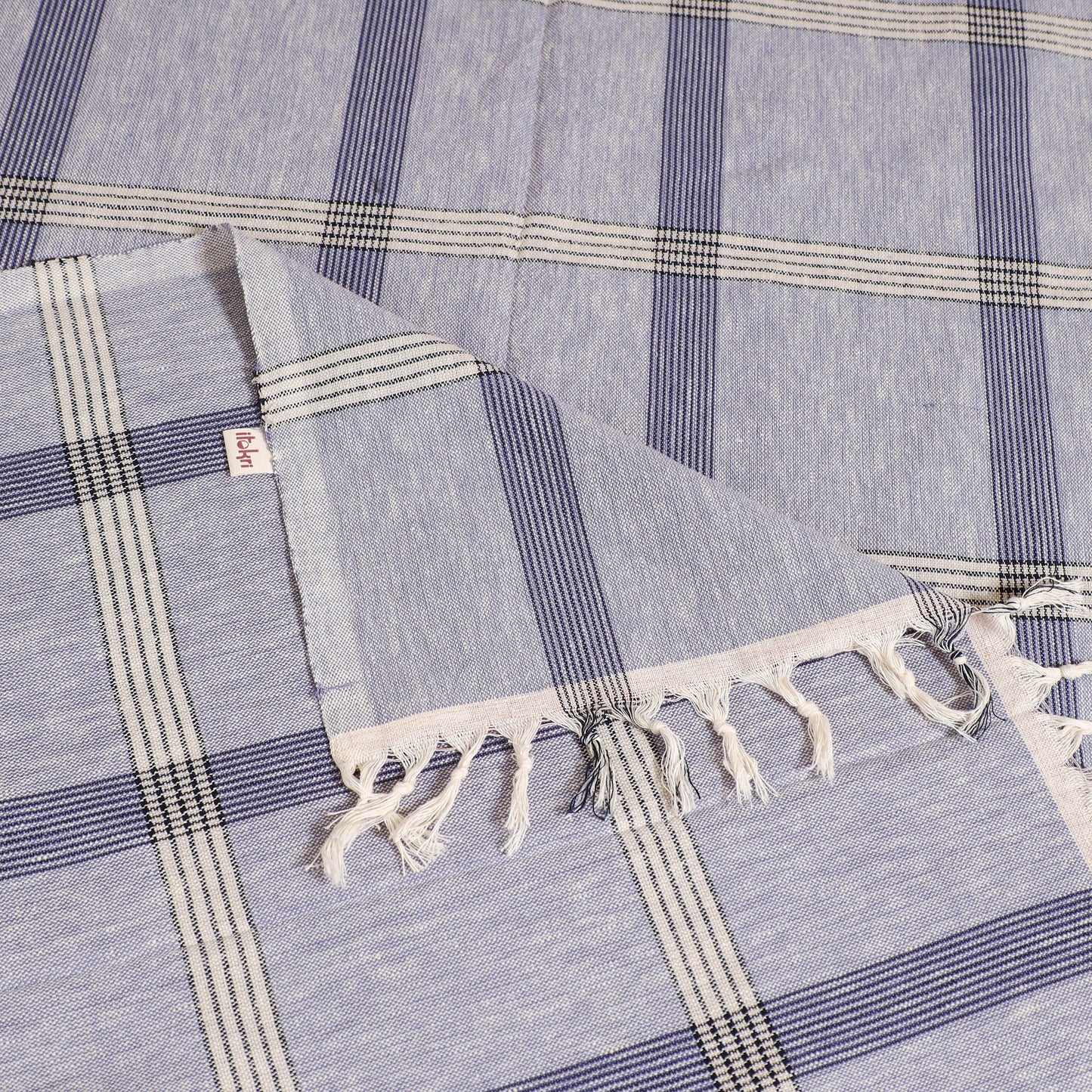 Handloom Cotton Single Bedsheet (90 x 60 in) 233