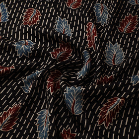 Ajrakh Hand Block Print Natural Dyed Modal Silk Fabric 67