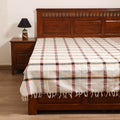Handloom Cotton Single Bedsheet (90 x 60 in) 234