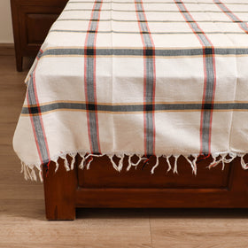 Handloom Cotton Single Bedsheet (90 x 60 in) 234