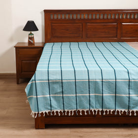 Handloom Cotton Single Bedsheet (90 x 60 in) 235