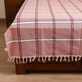 Handloom Cotton Single Bedsheet (90 x 60 in) 236