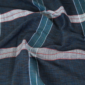 Buy Blue Pure Handloom Double Cotton Bed Sheet 