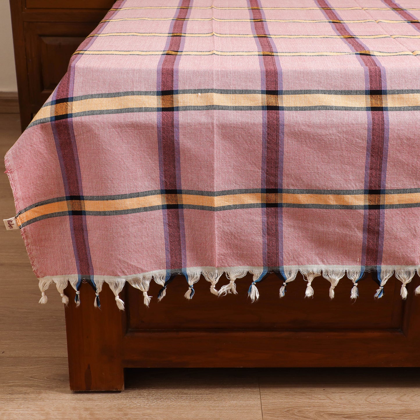 Handloom Cotton Single Bedsheet (90 x 60 in) 237