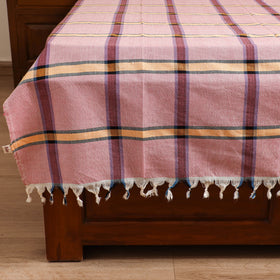 Handloom Cotton Single Bedsheet (90 x 60 in) 237