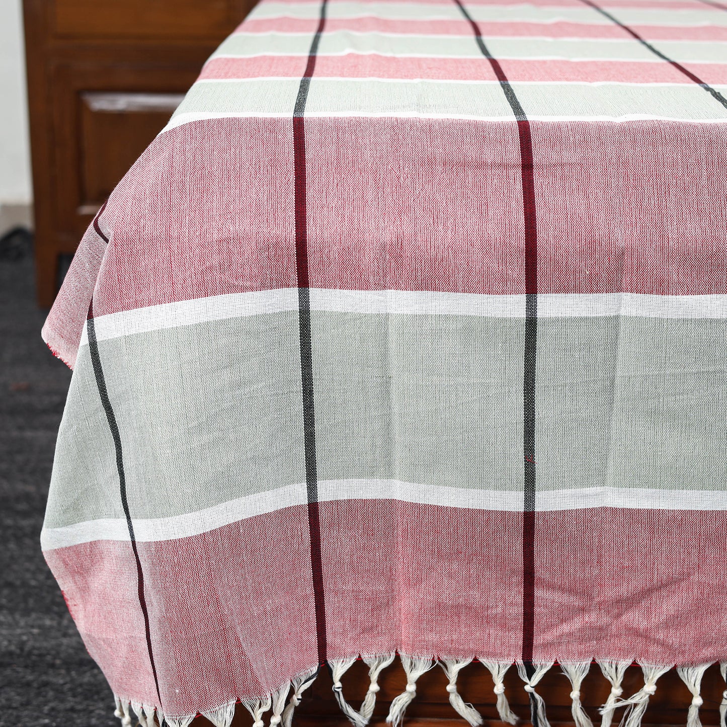 Buy Multicolor Pure Handloom Double Cotton Bed Sheet