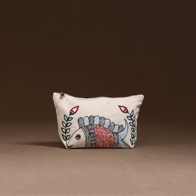 Madhubani Handpainted Utility Pouch 01