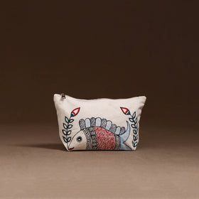 Madhubani Handpainted Utility Pouch 01