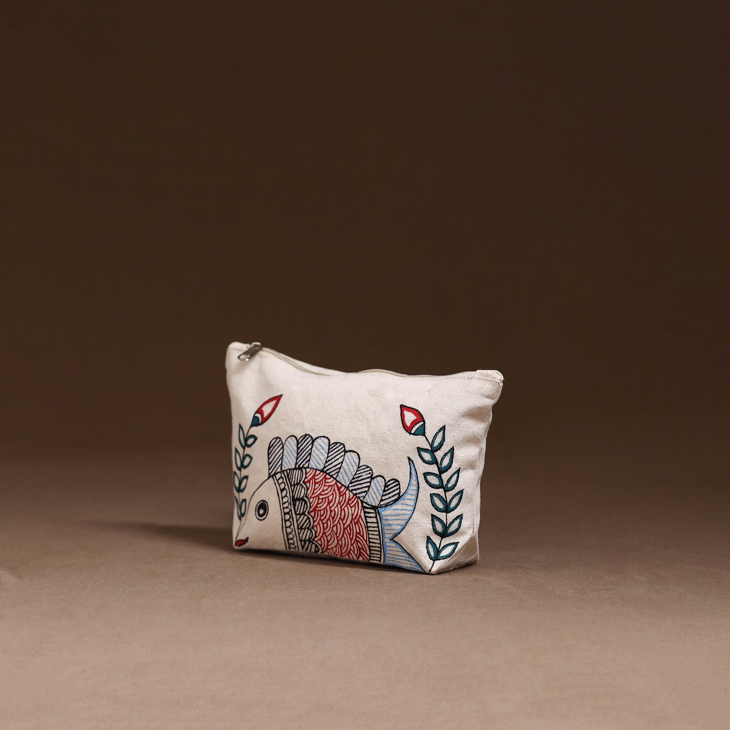 Madhubani Handpainted Utility Pouch 01