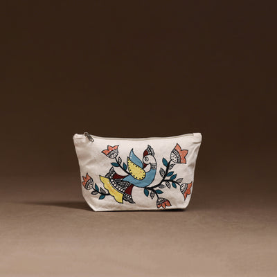 Madhubani Handpainted Utility Pouch 02