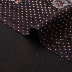 Hakoba Hand Block Ajrakh Print Natural Dyed Cotton Fabric 103