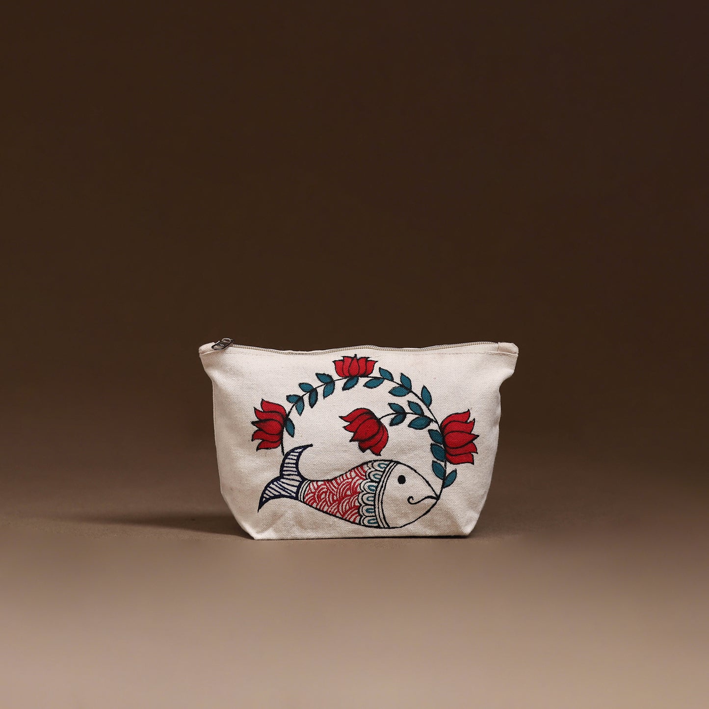 Madhubani Handpainted Utility Pouch 03