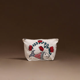 Madhubani Handpainted Utility Pouch 03