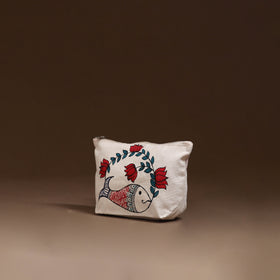 Madhubani Handpainted Utility Pouch 03