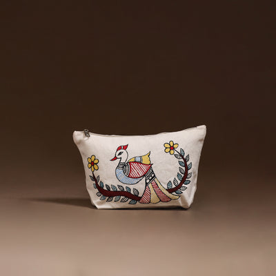 Madhubani Handpainted Utility Pouch 04