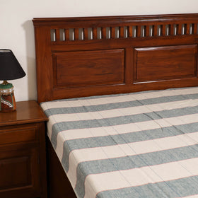 Handloom Cotton Single Bedsheet (90 x 60 in) 240