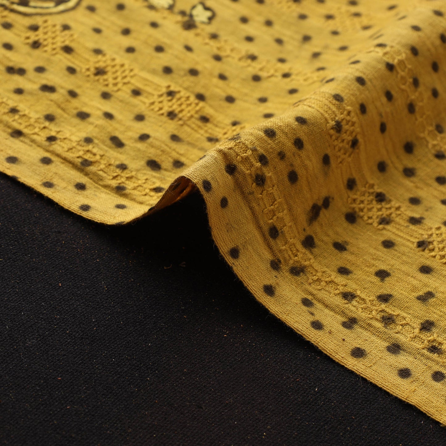 Hakoba Hand Block Ajrakh Print Natural Dyed Cotton Fabric 104