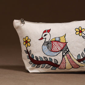 Madhubani Handpainted Utility Pouch 04