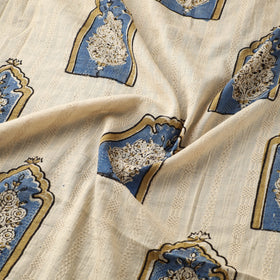 Hakoba Hand Block Ajrakh Print Natural Dyed Cotton Fabric 105