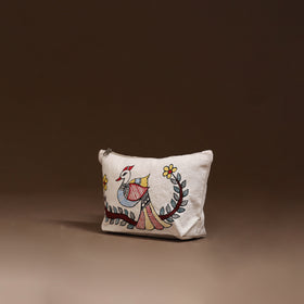 Madhubani Handpainted Utility Pouch 04