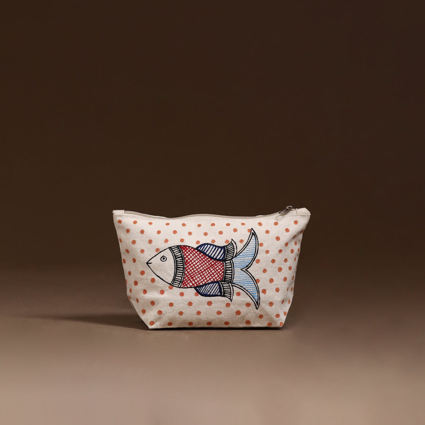 Madhubani Handpainted Utility Pouch 05