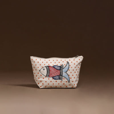 Madhubani Handpainted Utility Pouch 05