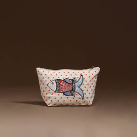 Madhubani Handpainted Utility Pouch 05