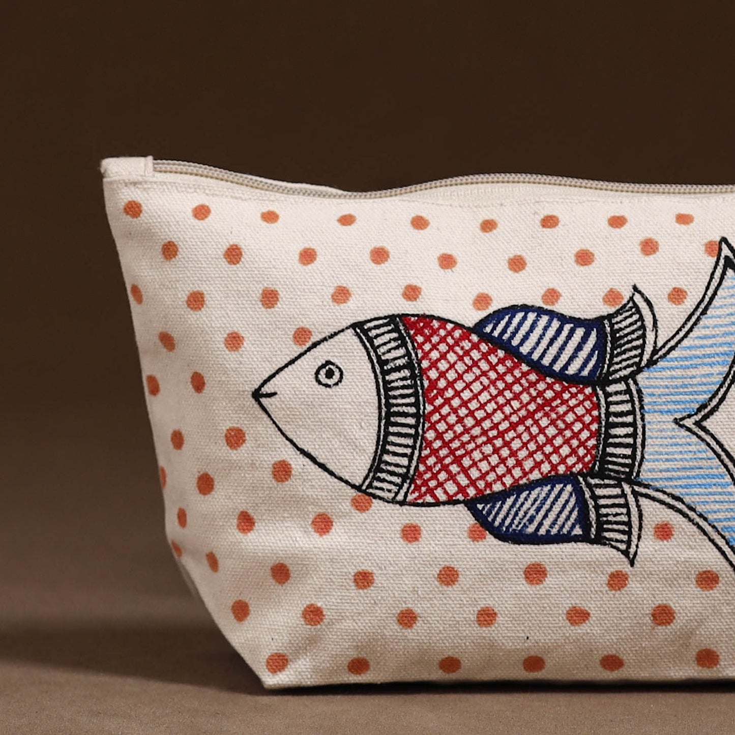 Madhubani Handpainted Utility Pouch 05