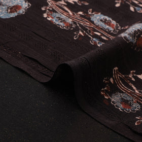 Hakoba Hand Block Ajrakh Print Natural Dyed Cotton Fabric 107