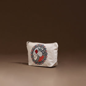 Madhubani Handpainted Utility Pouch 06
