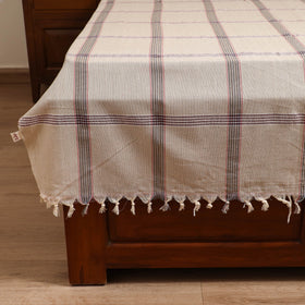 Handloom Cotton Single Bedsheet (90 x 60 in) 242