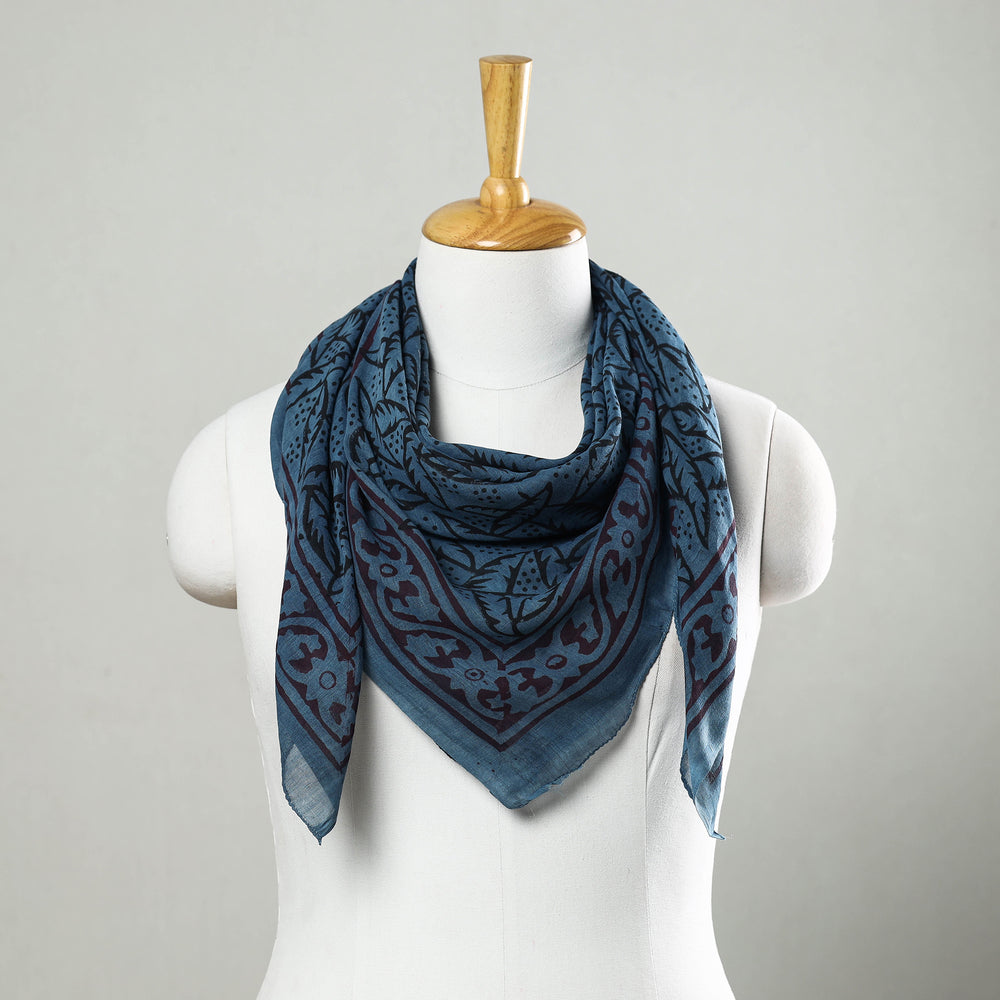 block printed scarf