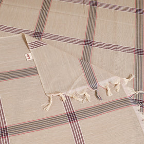 Handloom Cotton Single Bedsheet (90 x 60 in) 242