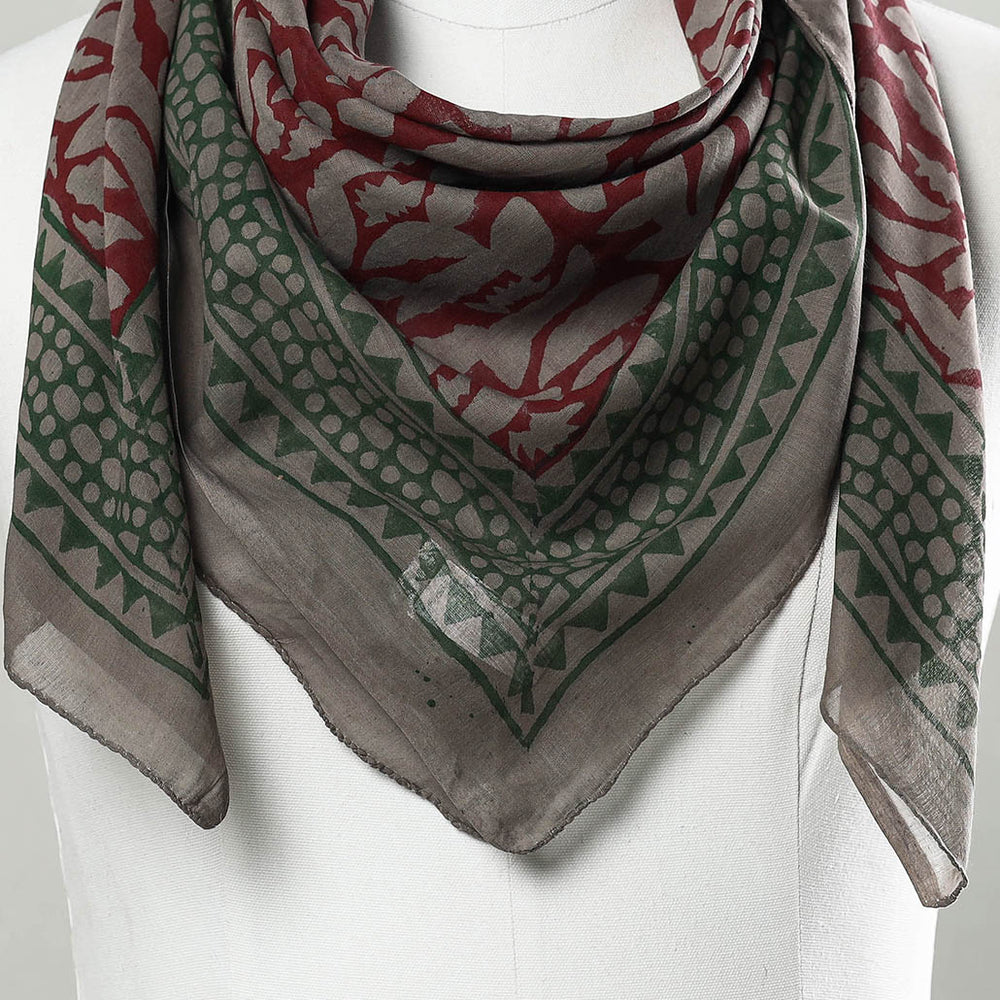 Block Printed Cotton Scarf
