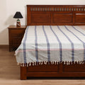 Handloom Cotton Single Bedsheet (90 x 60 in) 243
