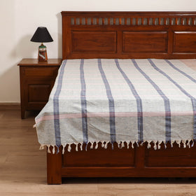 Handloom Cotton Single Bedsheet (90 x 60 in) 243