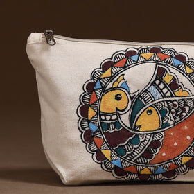 Madhubani Handpainted Utility Pouch 07