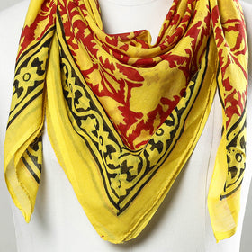 Block Printed Cotton Scarf
