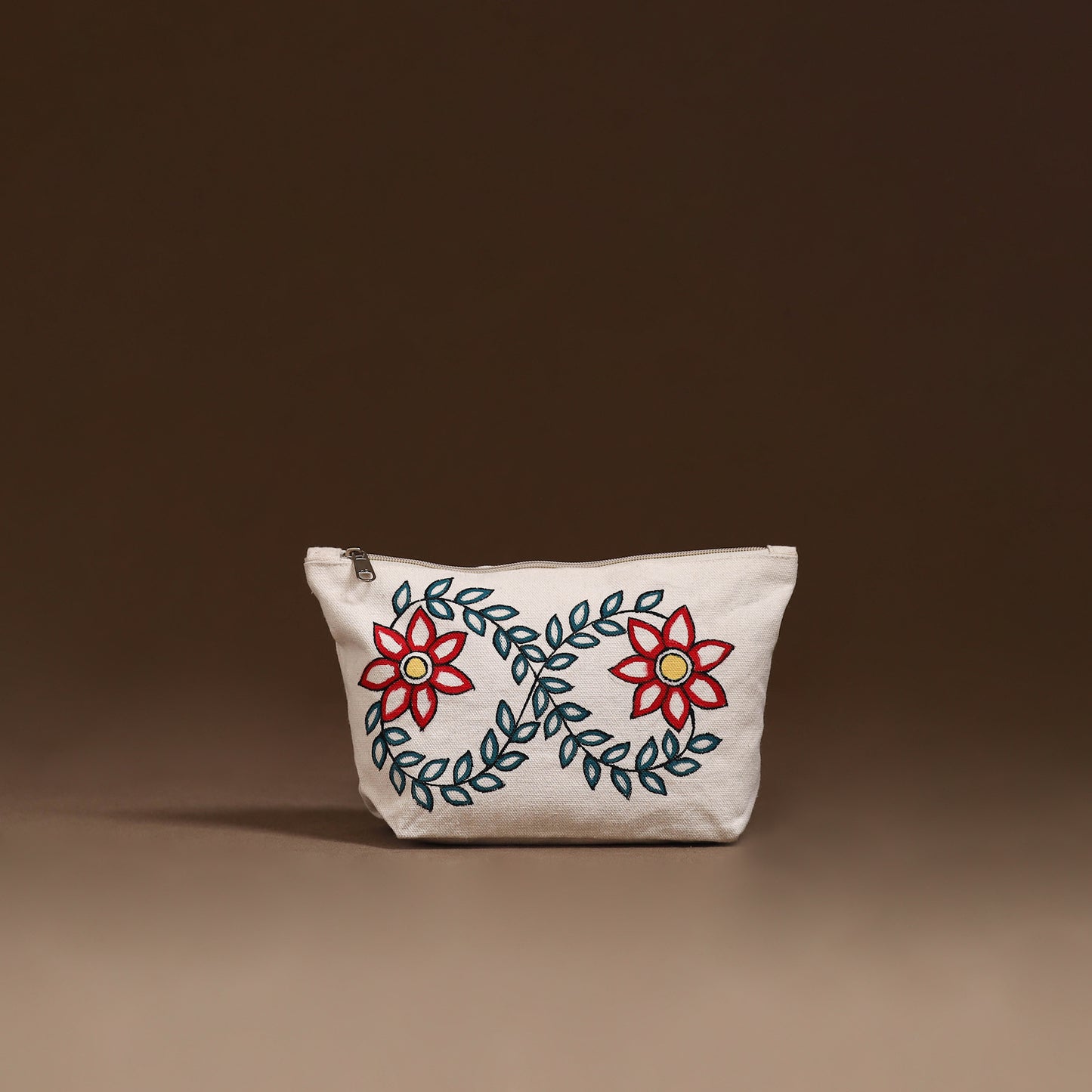 Madhubani Handpainted Utility Pouch 08